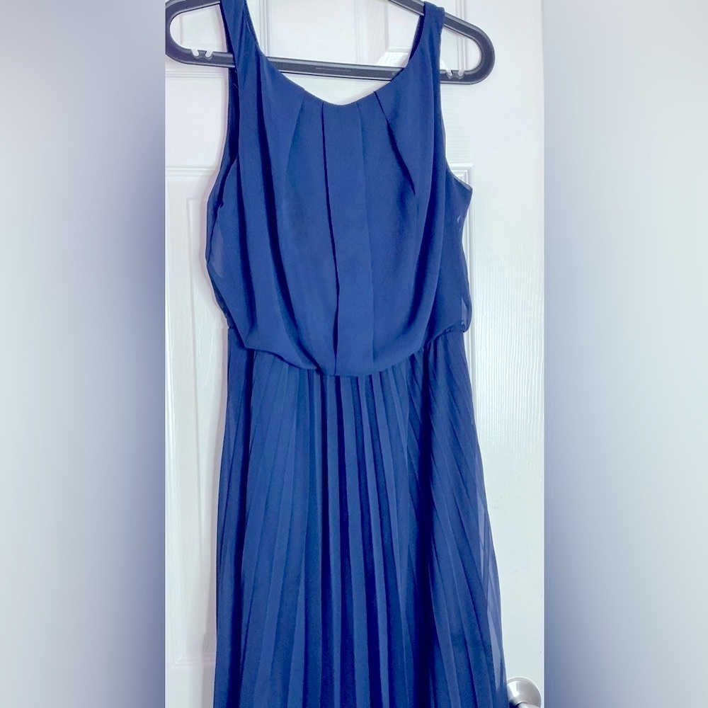 B Darlin Blue Off Shoulder Maxi Sundress - Picture 8 of 12